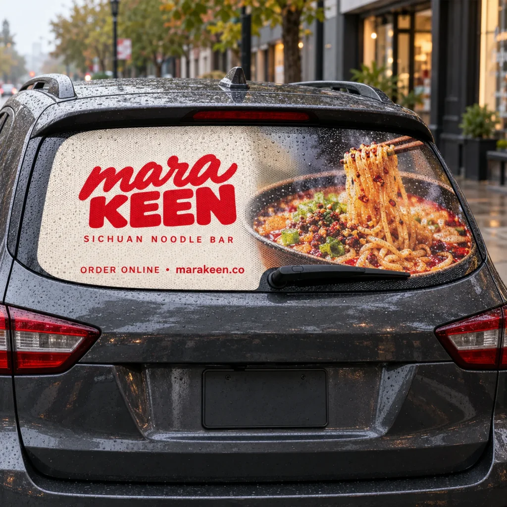 Window graphics for bakeries – printed storefront window