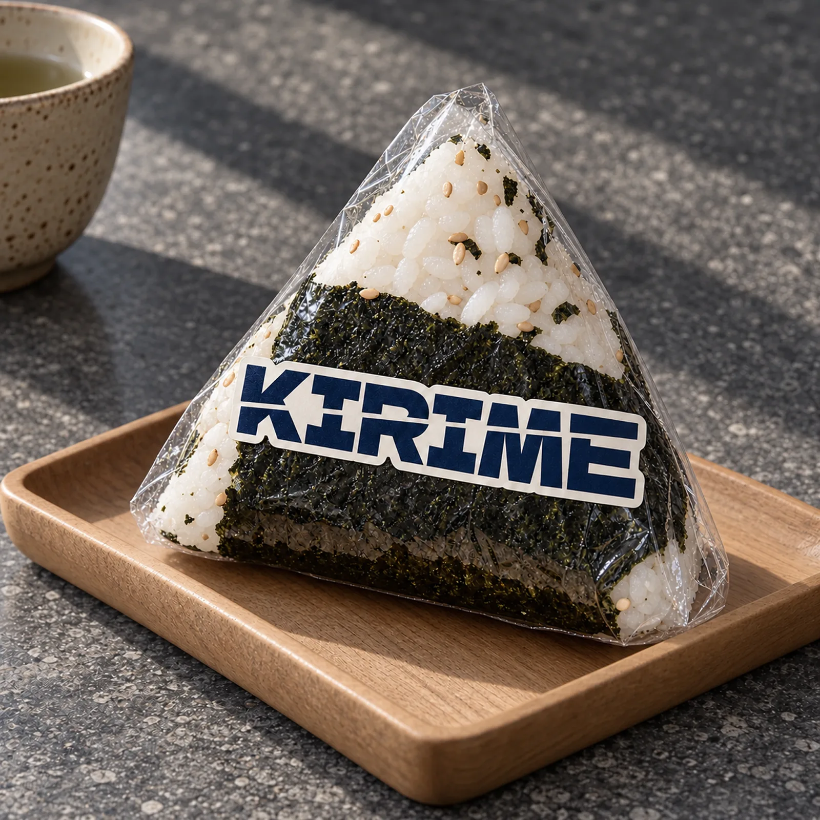 Die cut stickers for food brands – custom sticker on onigiri packaging