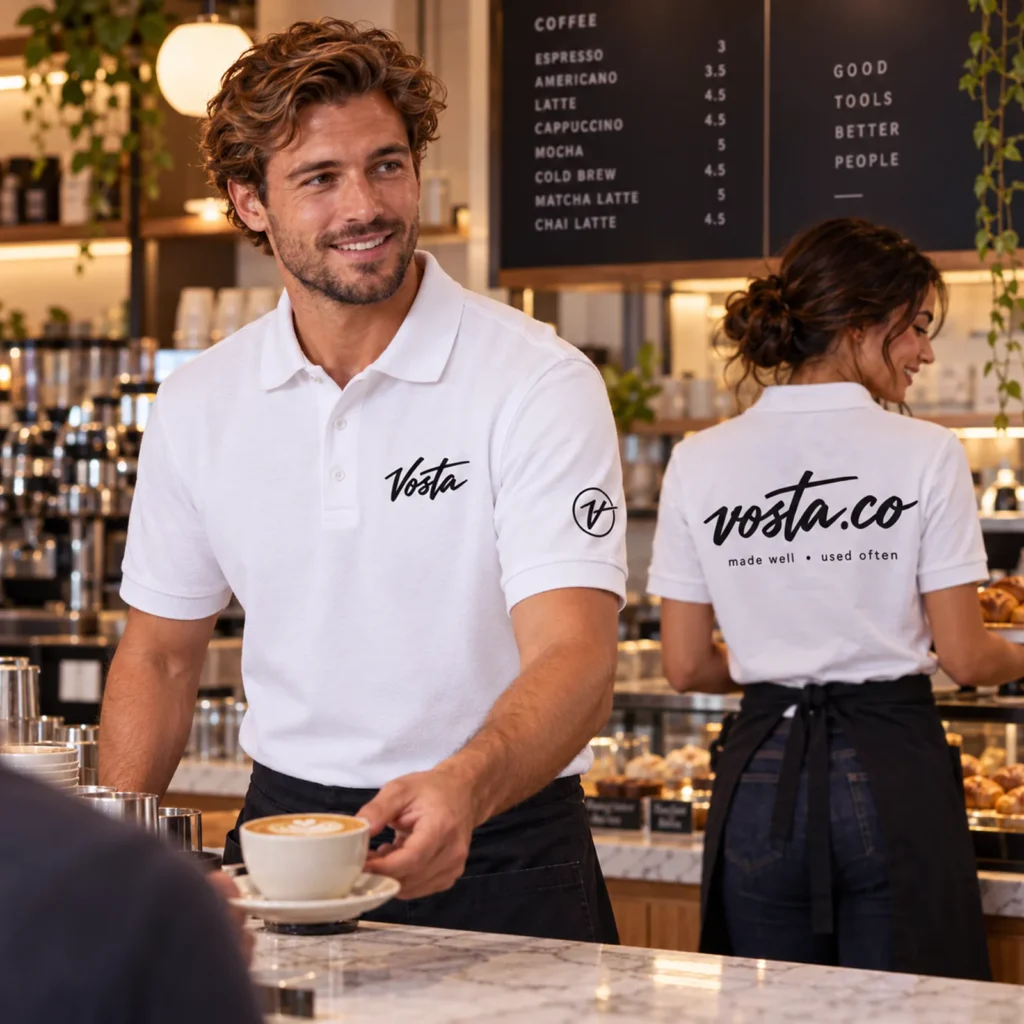 Polos – custom staff apparel for restaurants and food brands