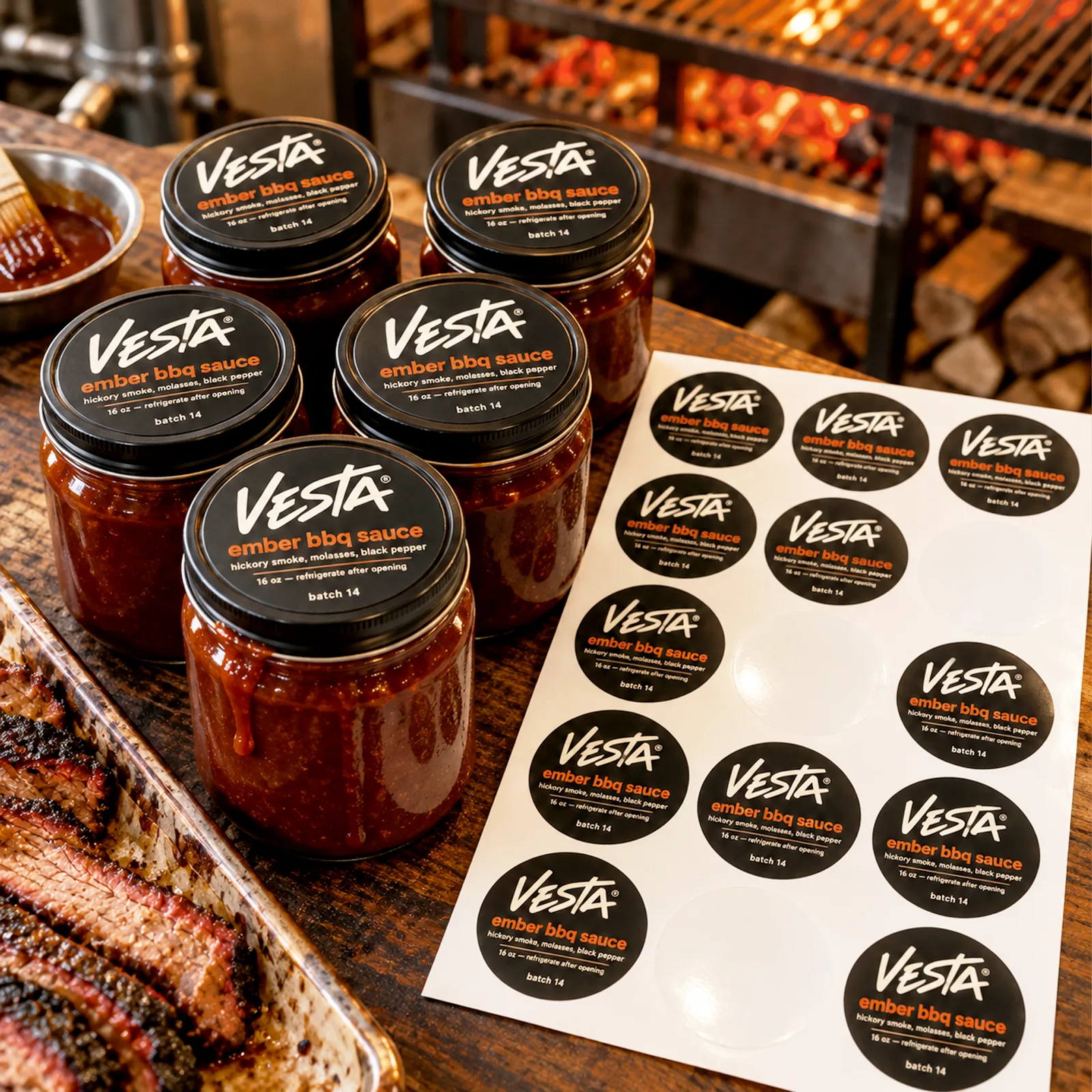 Round sheet labels for jams and preserves – labels on glass jars