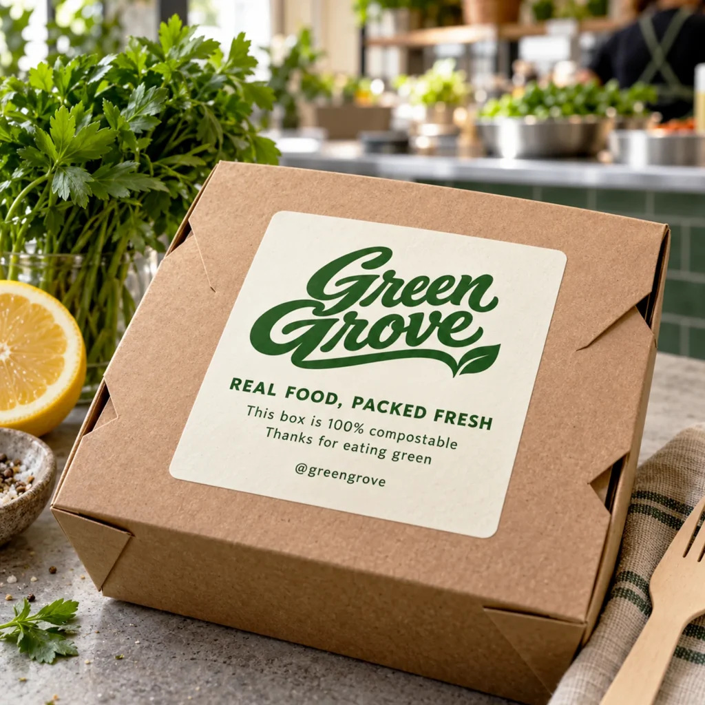 Square Stickers – custom stickers for restaurants and food brands