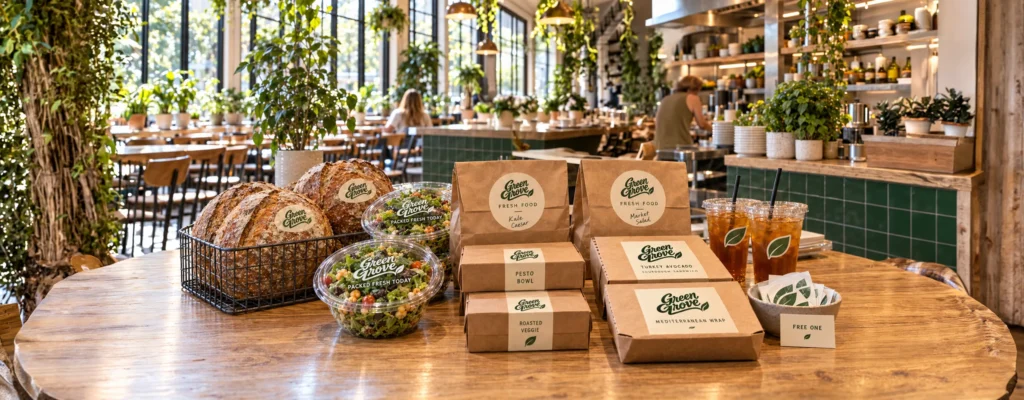 Custom stickers for restaurants and food brands