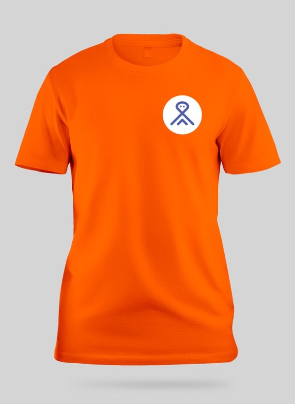 Left-Chest-t-shirt-orange